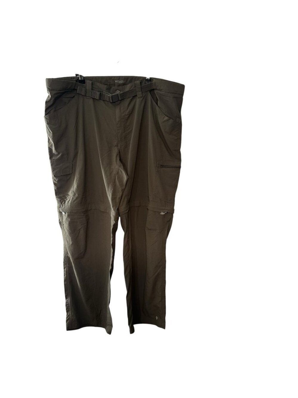 Columbia Men's 42x32 Cargo Pants Convertible Shorts Outdoor Zip Off Belted Nylon